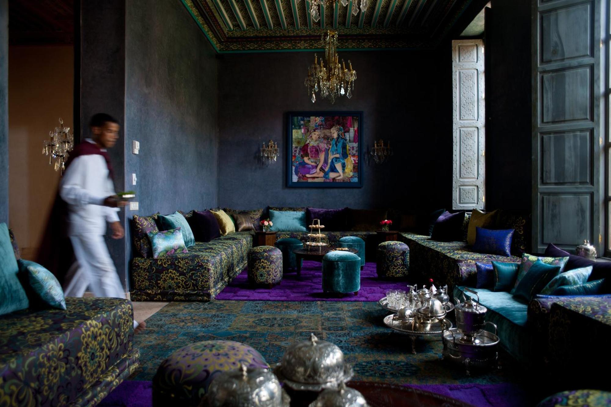 Tigmiza Boutique Hotel & Spa Ouled Jelal Exterior foto The living room at the Hotel Majorelle