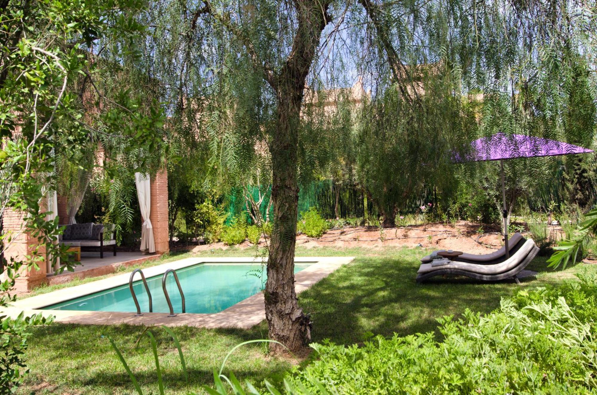 Tigmiza Boutique Hotel & Spa Ouled Jelal Quarto foto The garden of the Riad